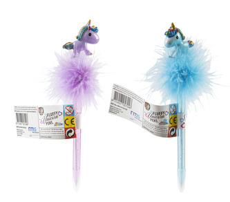 Propisovací tužka s bambulí a jednorožcem