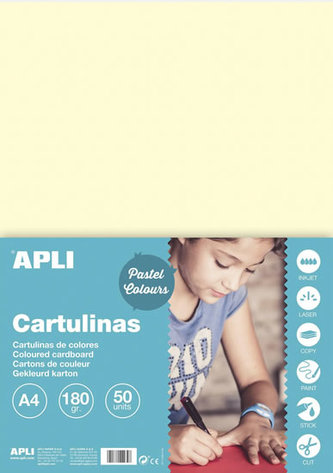 Farebný papier A4 170 g - béžový 50 ks