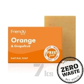 Friendly Soap přírodní mýdlo pomeranč a grep 7ks zero waste balení
