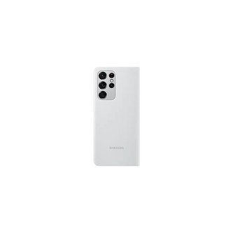 Samsung Clear View Cover pro Galaxy S21 Ultra světle šedý