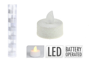 LED čajová svíčka 6ks - Bílá