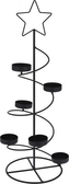Kovový svícen s hvězdou 50x17,5 cm