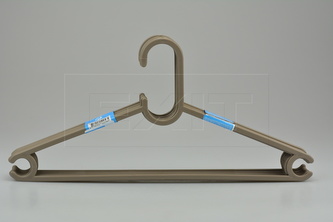 Set 10ks plastových ramínek na oblečení - Tmavě hnědé