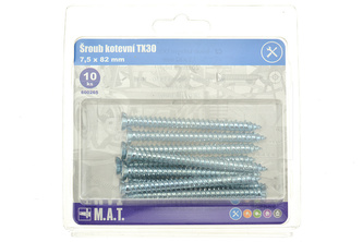 Kotevní šroub TX30 M.A.T. 7.5x82mm - 10ks