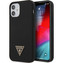 Guess Silicone Metal Triangle kryt iPhone 12 mini 5.4" černý
