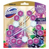 Domestos WC blok Aroma Lux, vůně Wild berries&Hybiscus, 3 × 55 g