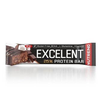 Proteinová tyčinka Excelent 85 g - Nutrend - čokoládový nugát & brusinky - 18 x 85 g