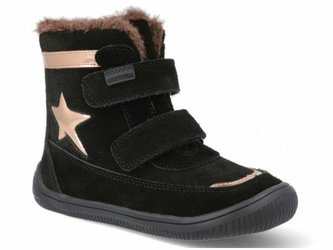 Protetika Dětská zimní barefootová vycházková obuv Linet black 24