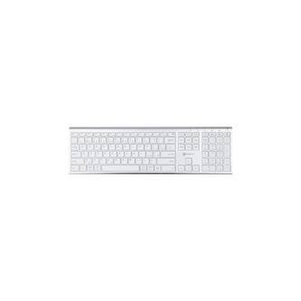 Powerton UltraSlim bezdrátová klávesnice CZ/SK stříbrná