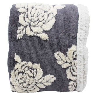 HOME ELEMENTS Beránkové deka s jacquard vzorem150 x 200 cm, 480 GSM