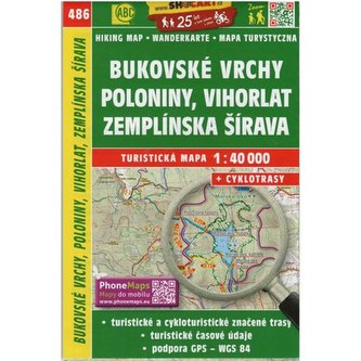 486 Bukovské vrchy, Poloniny, Vihorlat, Zemplínská Šírava