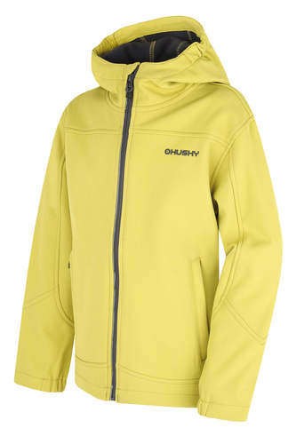 Dětská softshell bunda Simbo K lime green - 140 Dětská softshell bunda Simbo K lime green - 140