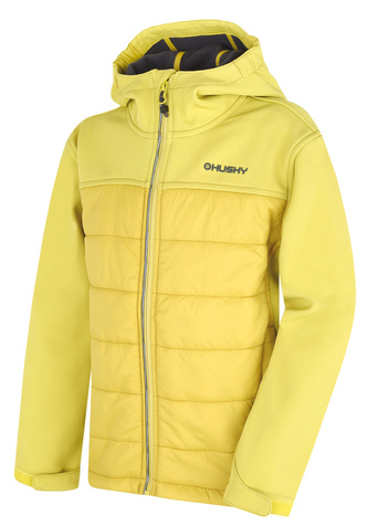Dětská softshell plněná bunda Swany K lime green - 140 Dětská softshell plněná bunda Swany K lime green - 140
