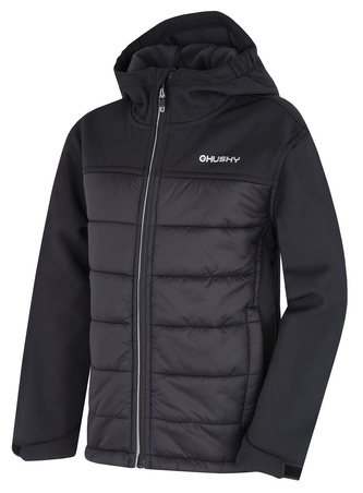 Dětská softshell plněná bunda Swany K black - 140 Dětská softshell plněná bunda Swany K black - 140