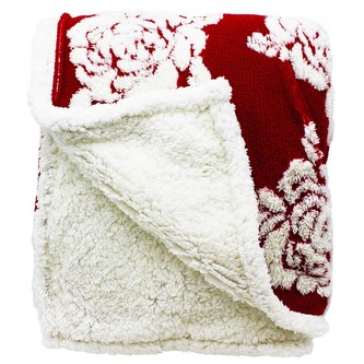 HOME ELEMENTS Beránkové deka s jacquard vzorem150 x 200 cm, 480 GSM