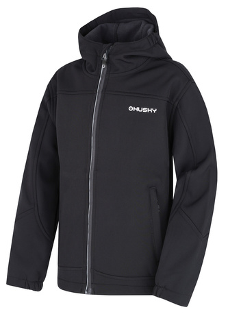 Dětská softshell bunda Simbo K black - 140 Dětská softshell bunda Simbo K black - 140