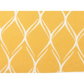 HOME ELEMENTS Podsedák prošívaný 40x40 cm, Potisk oranžová plástev