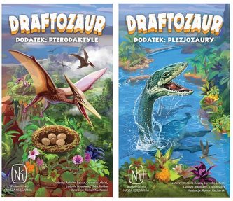 Draftosaurus - 2 rozširujúce balíčky: Pterodaktyly, Plesiosaury