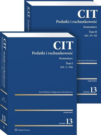 CIT. Komentarz. Podatki i rachunkowość T.1-2