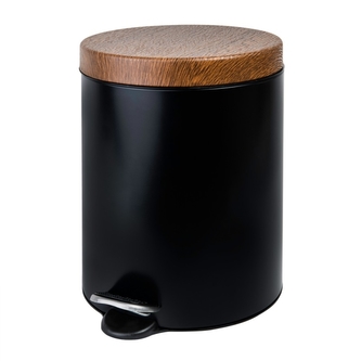Koš odpadkový pedál nerez lak  5L  WOOD AWD1786