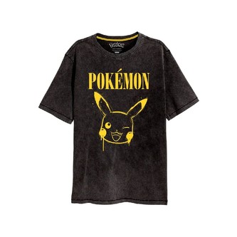 Tričko Pokémon - Pikachu černé S