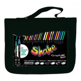 Graph´it Shake sada 12 středně velkých a 12 tenkých popisovačů v pouzdru