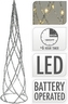 Kužel stříbrný LED 60 cm