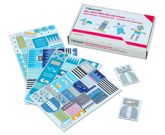 Magnetické puzzle Miniboti a kamarádi