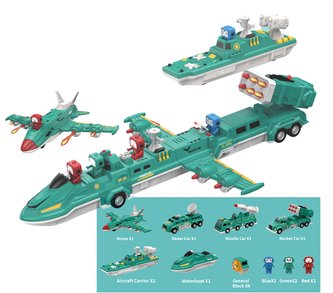 MAGCARS Vojenská technika magnetická stavebnica 29 dielov