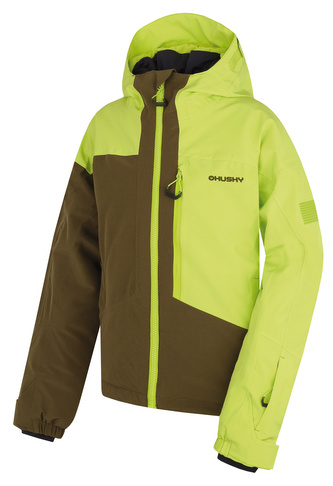 Dětská ski bunda Gomez Kids br. green/dk. khaki - 122