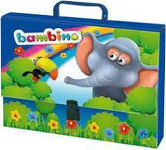 BAMBINO Kufřík kartonový s rukojetí A4