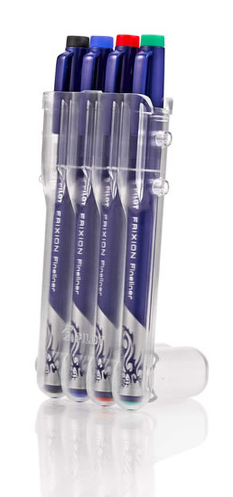 PILOT FriXion Fineliner, EVOLUTIVE set 4 farby, BASIC