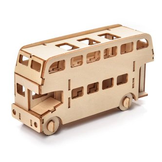 Puzzle drewniane Model 3D Autobus Puzzle drewniane Model 3D Autobus