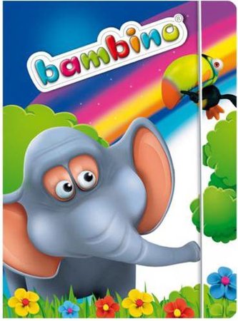 BAMBINO Desky kartonové s gumičkou A4