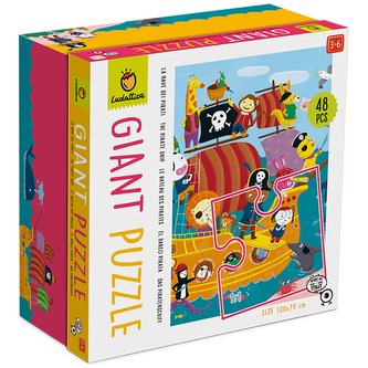 LUDATTICA Pirátská loď velké puzzle 48 dílků