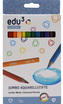 EDU3 Jumbo Aqua trojhranné pastelky, tuha 5 mm, 12 barev v papírové krabičce
