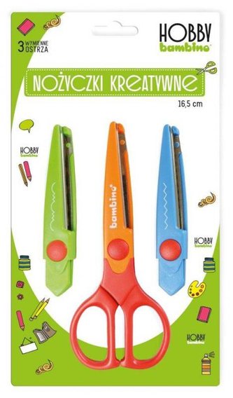 BAMBINO Ozdobné nůžky s vyměnitelným ostřím 3 (16 cm)