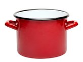 SMALTOVANÝ HRNEC 18 CM 3,55L  ČERVENÝ B/P