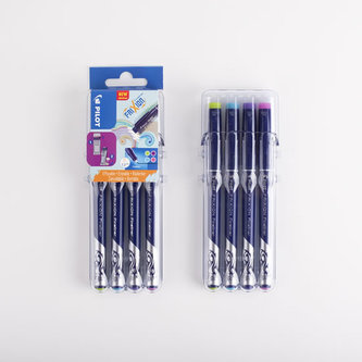 PILOT FriXion Fineliner, EVOLUTIVE set 4 farby, PASTEL