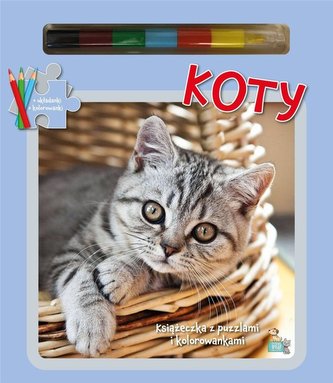 Książeczki z puzzlami Koty Książeczki z puzzlami Koty