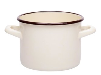 SMALTOVANÝ HRNEC 18 CM 3,55L KRÉMOVÝ B/P