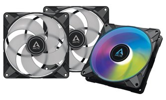 ARCTIC P14 ventilátor (3 ks) / 140mm / PWM / PST / ARGB / černý ARCTIC P14 ventilátor (3 ks) / 140mm / PWM / PST / ARGB / černý