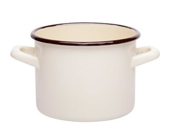 SMALTOVANÝ HRNEC 16CM 2,5L KRÉMOVÝ B/P