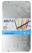 EDU3 Trojhranné pastelky K12, tuha 3 mm, 12 barev v kovové krabičce
