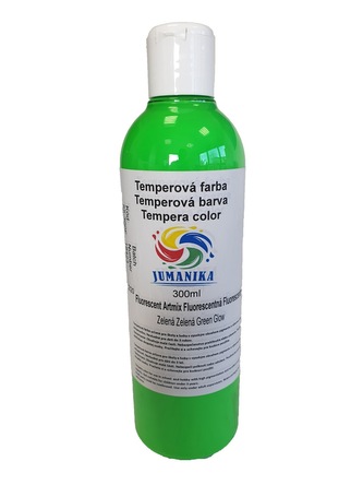 JUMANIKA Tempera fluorescentní 300 ml Barva: zelená