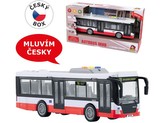 Autobus na zotrvačník, hovorí česky, hlási zastávky, CZ design