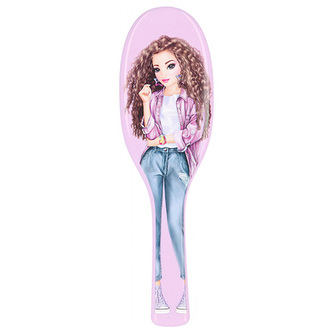 Kartáč na vlasy Top Model, Brunetka, světle fialová