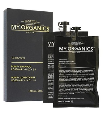 My.Organics Purify cestovní sada šampon 50 ml + kondicionér 50 ml