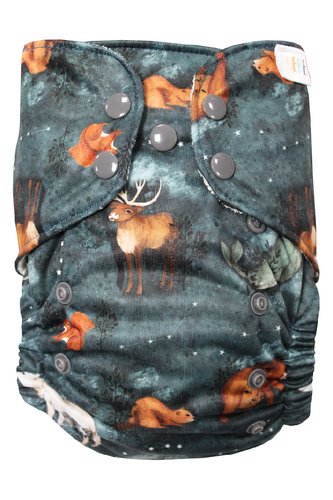 BIO Bambusová kapsová plenka (M) - Kanadská noc PAT