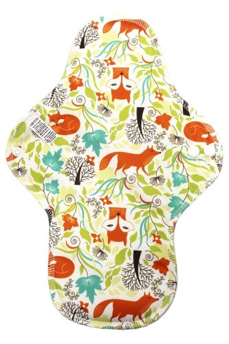 XL vložka (PUL) - Lišky, sv. žlutý velur (kojenecký plyš)